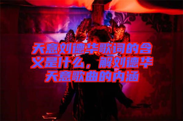 天意劉德華歌詞的含義是什么，解劉德華天意歌曲的內(nèi)涵