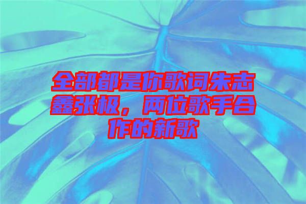 全部都是你歌詞朱志鑫張極，兩位歌手合作的新歌