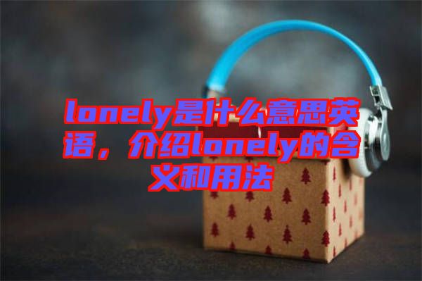 lonely是什么意思英語，介紹lonely的含義和用法