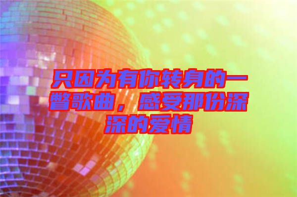 只因?yàn)橛心戕D(zhuǎn)身的一瞥歌曲，感受那份深深的愛(ài)情