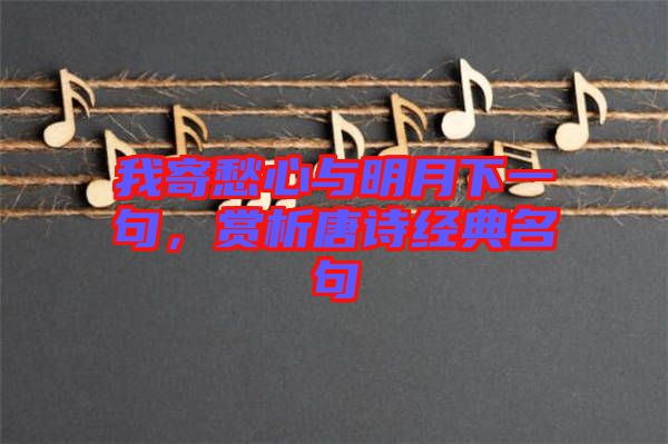 我寄愁心與明月下一句，賞析唐詩經(jīng)典名句