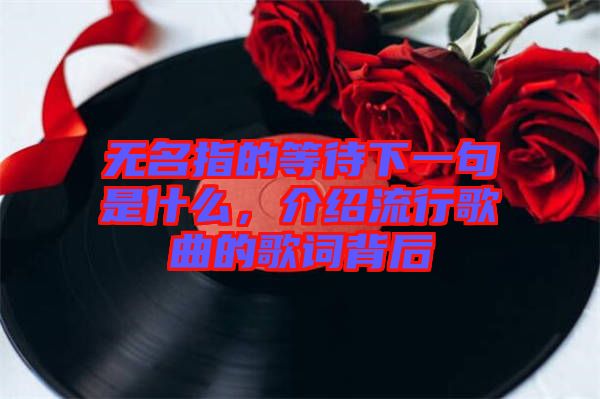 無(wú)名指的等待下一句是什么，介紹流行歌曲的歌詞背后