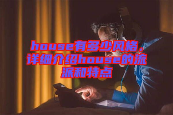 house有多少風(fēng)格，詳細(xì)介紹house的流派和特點(diǎn)