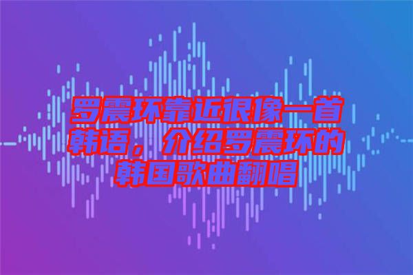 羅震環(huán)靠近很像一首韓語，介紹羅震環(huán)的韓國歌曲翻唱