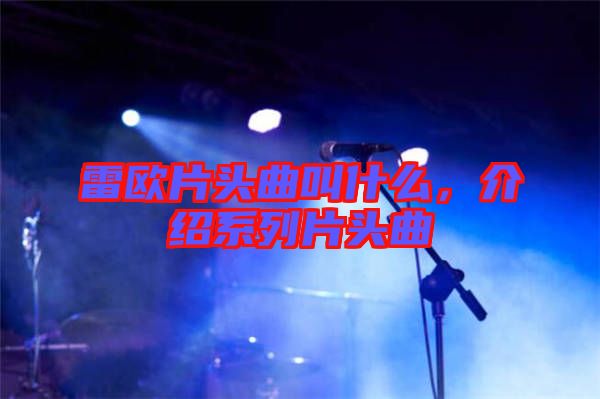 雷歐片頭曲叫什么，介紹系列片頭曲