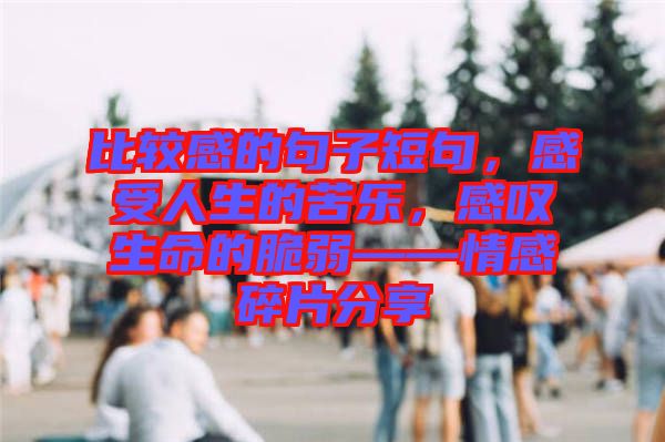 比較感的句子短句，感受人生的苦樂(lè)，感嘆生命的脆弱——情感碎片分享