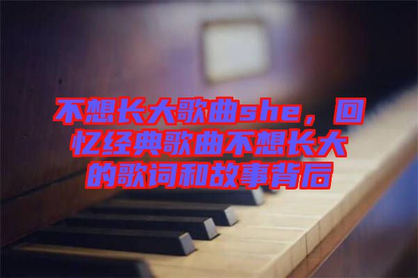 不想長(zhǎng)大歌曲she，回憶經(jīng)典歌曲不想長(zhǎng)大的歌詞和故事背后