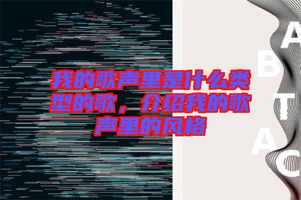 我的歌聲里是什么類型的歌，介紹我的歌聲里的風(fēng)格