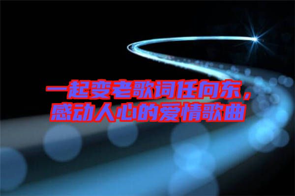 一起變老歌詞任向東，感動(dòng)人心的愛情歌曲