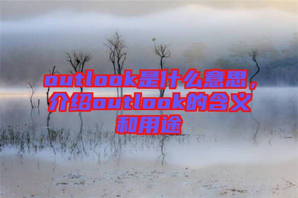 outlook是什么意思，介紹outlook的含義和用途