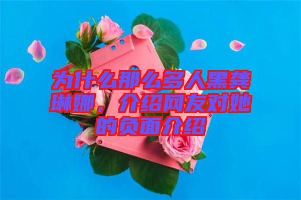 為什么那么多人黑龔琳娜，介紹網(wǎng)友對她的負面介紹