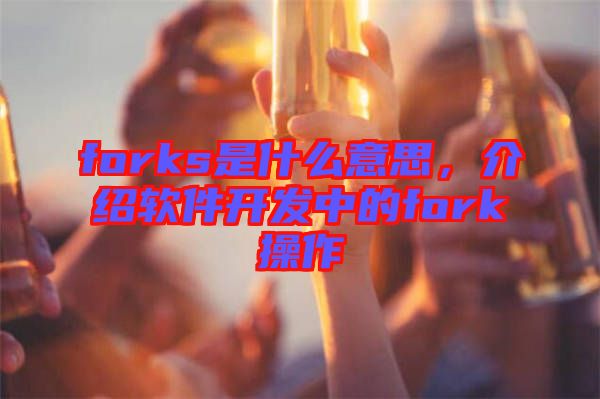 forks是什么意思，介紹軟件開發(fā)中的fork操作