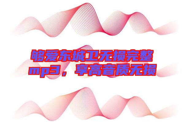 夠愛東城衛(wèi)無損完整mp3，享高音質(zhì)無損