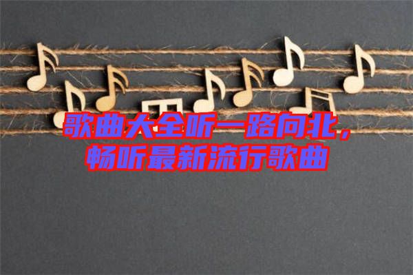 歌曲大全聽(tīng)一路向北，暢聽(tīng)最新流行歌曲