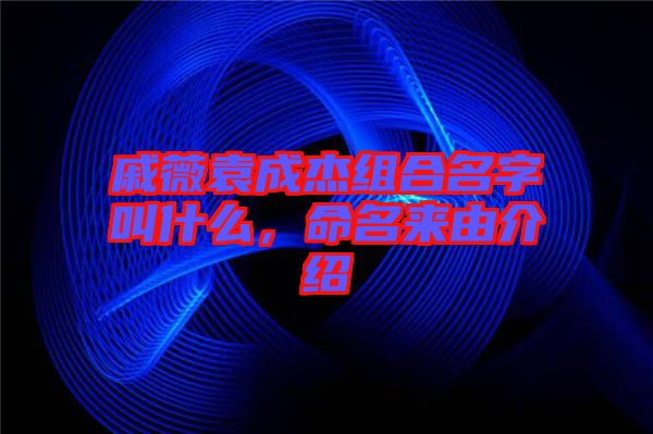 戚薇袁成杰組合名字叫什么，命名來(lái)由介紹