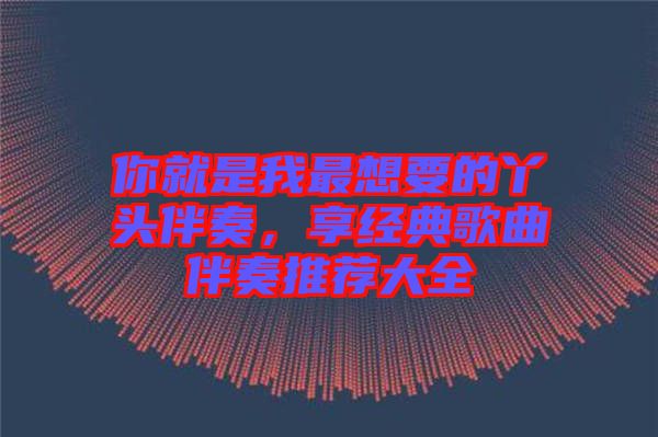 你就是我最想要的丫頭伴奏，享經(jīng)典歌曲伴奏推薦大全