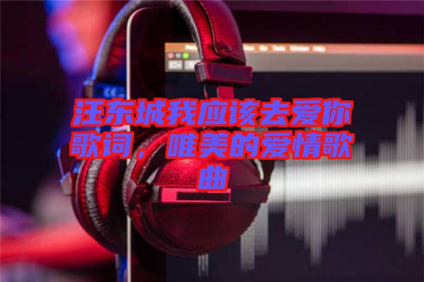 汪東城我應該去愛你歌詞，唯美的愛情歌曲