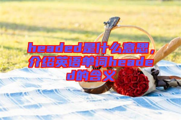 headed是什么意思，介紹英語單詞headed的含義