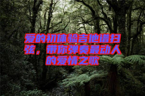 愛的初體驗(yàn)吉他譜掃弦，帶你彈奏最動人的愛情之歌