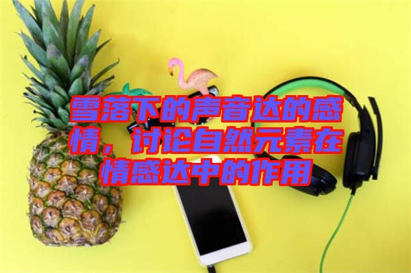 雪落下的聲音達(dá)的感情，討論自然元素在情感達(dá)中的作用